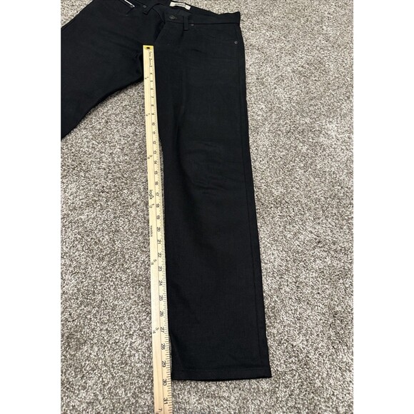 Naked & Famous Weird Guy Jeans Black Cobra Stretch Selvedge Men’s Size 31x30 - Picture 7 of 9